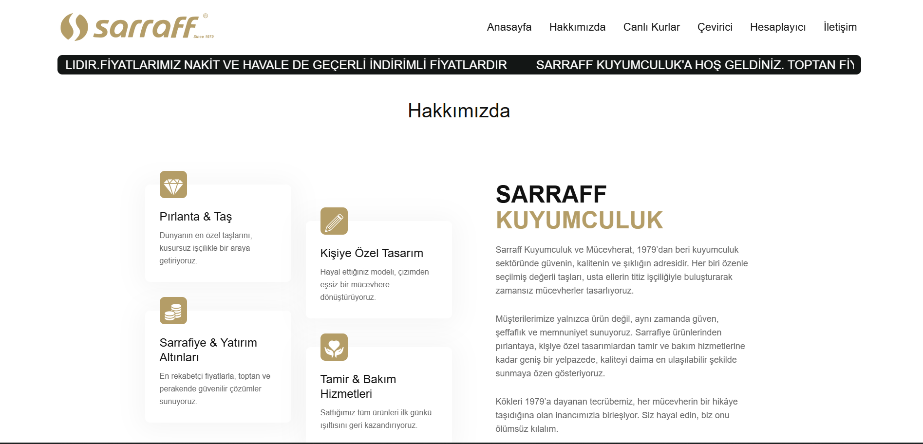 Kuyumcu Pano - Kurumsal Web Site