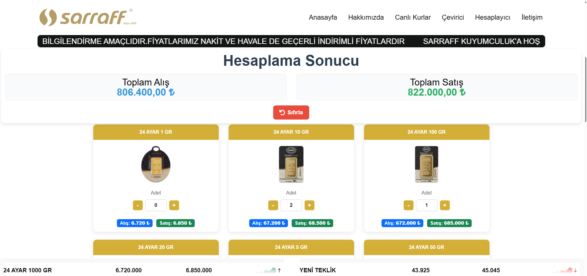 Kuyumcu Pano - Kurumsal Web Site